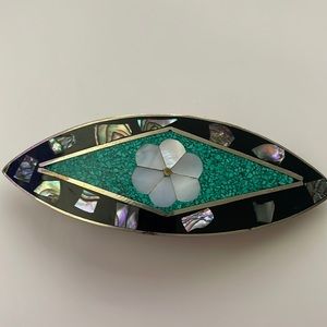 Vintage Alpaca Mexico barrette